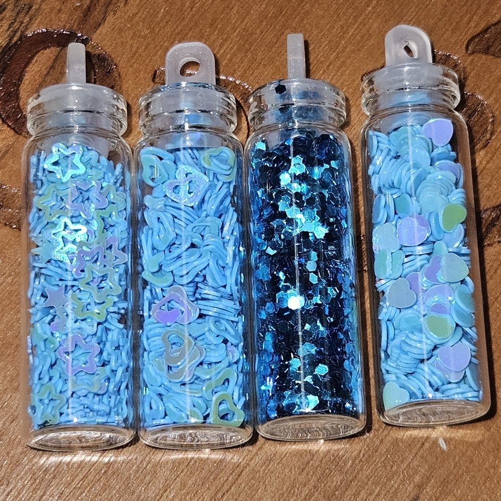 #29 Glass Glitter Bottles - Craft & Decor Set
